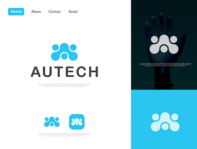 Letter A Tech Logo Concept a abstract branding connection creative crypto fintech graphic design icon identity letter lettering logo logo design logos portfolio robotics tech technology unity