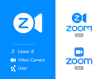 Zoom Logo Redesign Concept app icon app logo branding chat logo communication conference connection custom flatdesign lettering logo logo design logo redesign logos meeting rebranding share social app video camera zoom logo