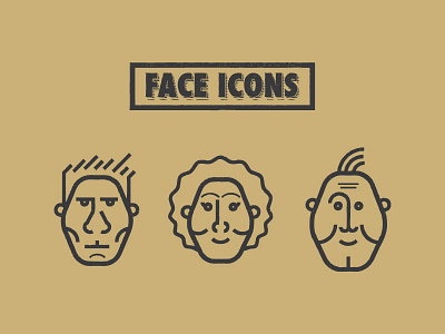 Faces face futura icon modified vector