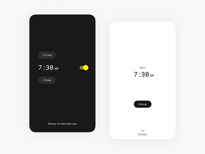 Minimal alarm. alarm alarm app alarms app app design clean flat ios minimal mobile mobile app mobile design mobile ui simple ui uiux ux