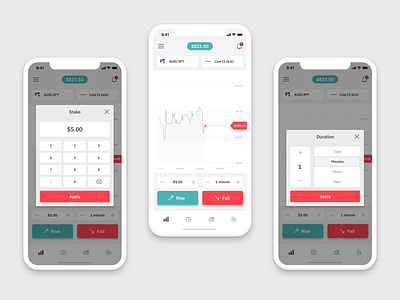 Mobile trading app. app app design chart finance finance app mobile mobile app mobile ui trading ui ux