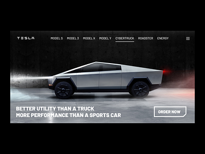 Cybertruck landing page redesign