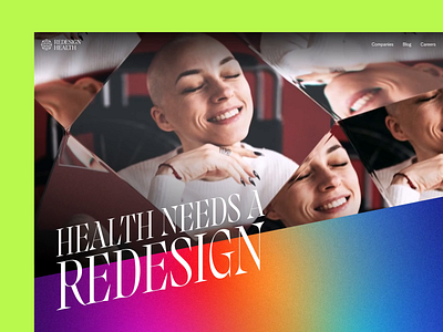 Redesign Health | Web Design gradient healthcare landing page marketing site motion design prism redesign spectrum