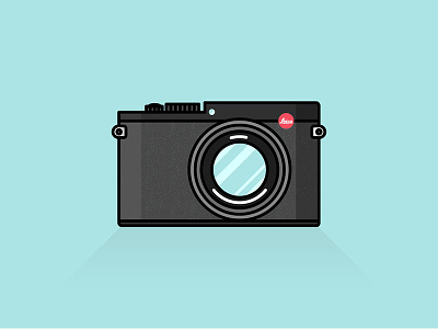 Leica Q frame full icon illustration leica line q
