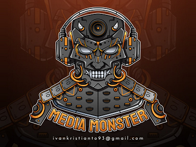 Commission work for Media Monster. cartoon commission design digital drawing icon illustration logo mascot vector