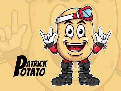 Patrick Potato Mascot cartoon cute design digital drawing icon illustration logo mascot vector