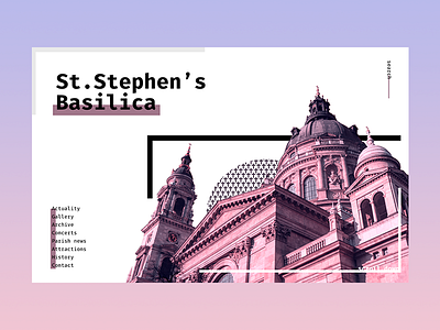 Brutal Design – St. Stephen's Basilica basilica brutal first fold landing page ui