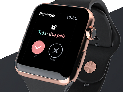 Apple Watch reminder app apple apple watch challange concept daily ui design ios reminder ui