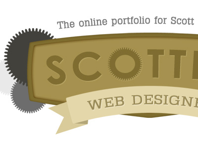 Scottify LogoConcept cogs concept logo scottify steampunk