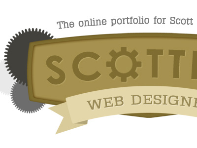 Scottify Logo Concept (Different Cog) cog concept logo scottify steampunk
