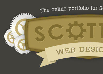 Scottify Logo cogs logo scottify steampunk