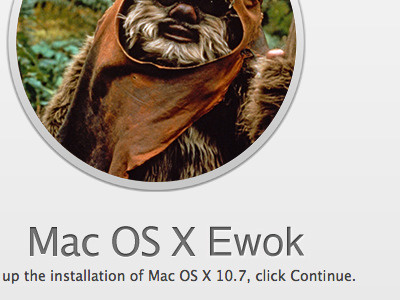 OSX Ewok apple ewok lion osx star wars