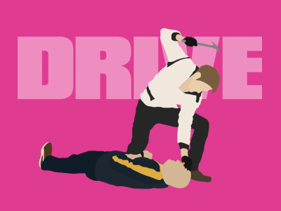 DRIVE Wallpapers 2011 drive film hammer pink ryan gosling vector violence