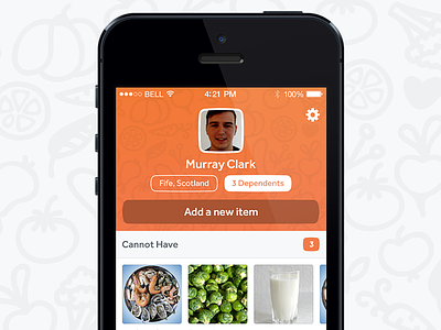 iOS Profile app food ios iphone profile