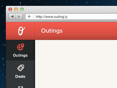 Sidebar Navigation icons menu nav red sidebar ui ux web