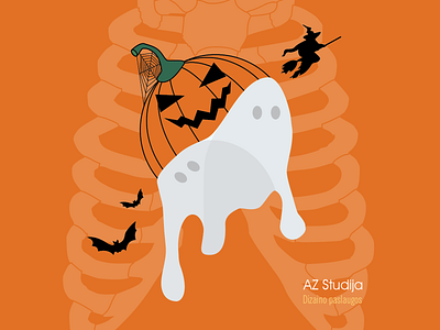 halloween autumn ghost halloween illustration illustrator pumpkin