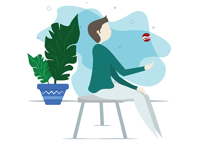 Relaxing character character art charecter design design free freetime fun illustration playing relaxing timepass vector