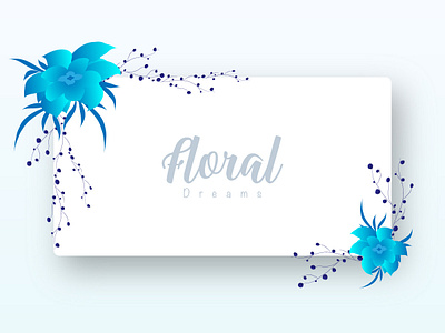 Floral Frame design flat floral floral art floral clipart floral frame frame free freetime illustration vector