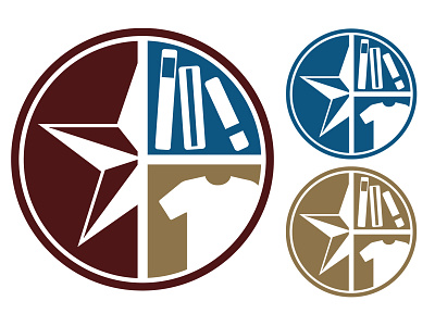 University Bookstore at Texas State Avatar Concept 1color 3color avatar higher ed icon logo txst txstate