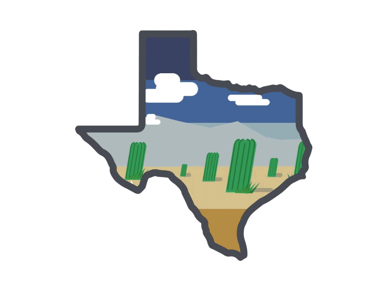 West Texas Road Trip animation draplin gif texas vector west texas