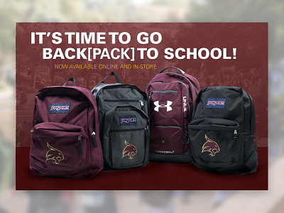 2016 - Back[pack] to School ad ad graphic design web ad
