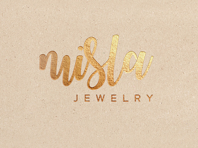 Misla jewelry logo branding design gold icon identity jeweler logo logo identity type vector