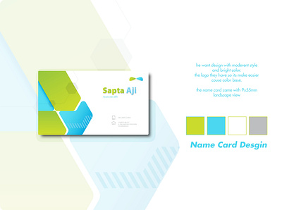 Advertising Product - Name Card_Client_Sapta adobe illustrator advertise design namecard vektor