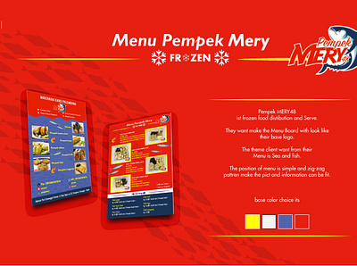 Flyer Pempek Mery adobe illustrator advertisement advertising design branding design flyer design illustation illustration menu menu card menu design vector
