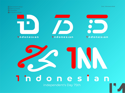 Indonesian 75th Logo Concept logo design