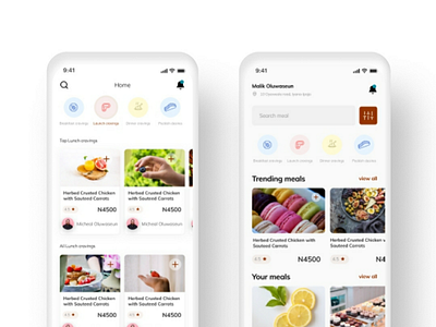 Food app UI app food ui