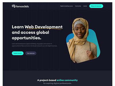 Remote Skills website branding design illustration logo mobile ui uidesign uiux ux website