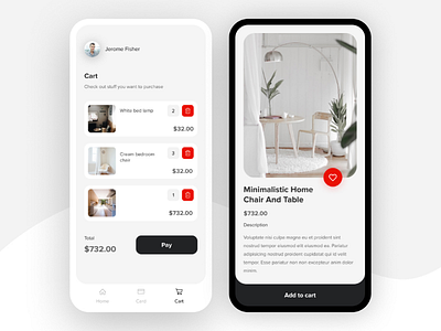 UI design for mobile commerce app