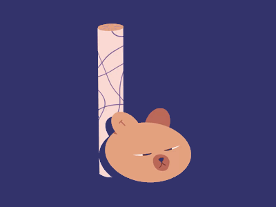 B - 36daysoftype07 36days b 36daysoftype animation bear typography