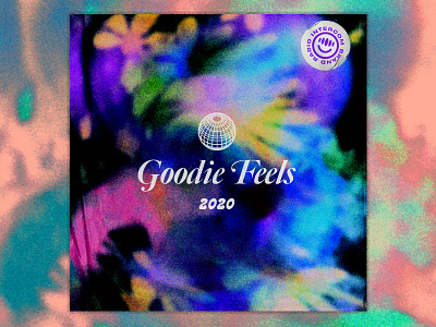 Goodie Feels 2020 album album art album artwork brand branding gradient illustration music noise texture type typeface typography vector
