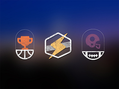 Workin on some badge ideas badge badges blurred branding design icon identity illustration logo sports ui user interface