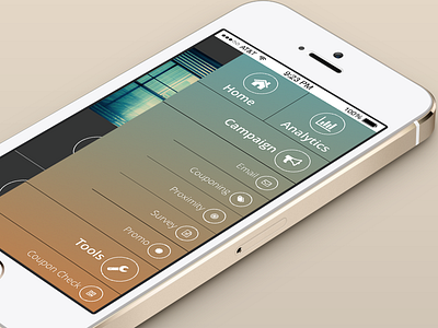 Mobile Work app gradient icons interface ios iphone layout mobile overlay sketch ui ux