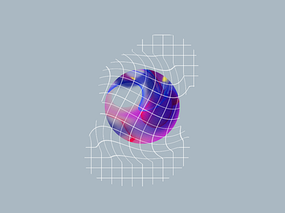 Keep posting 3d analytics c4d future gradient grid illustration logo sphere texture ui