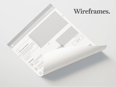 Wireframes (just do it?)