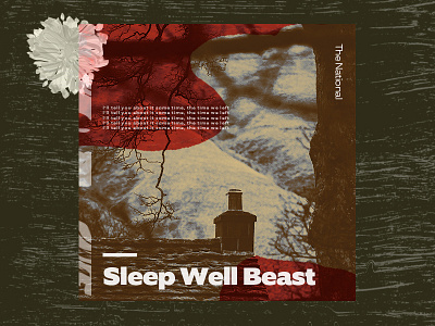 #4: The National - Sleep Well Beast abstract album artwork branding color dark illustration music pattern texture the national typography wavvy