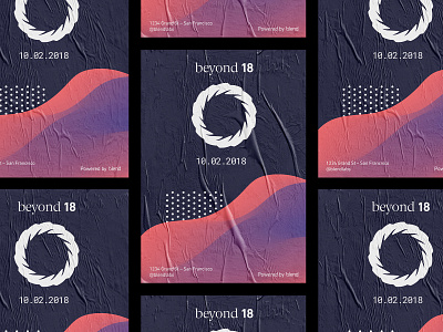 💀Beyond Poster 3d conference design event event branding gradient illustration logo poster texture typography