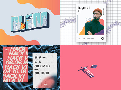 2018 🔥 3d abstract branding c4d flat gradient illustration minimal poster texture typography