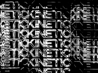 kinetic_01 animation branding chrome design font gif gradient kinetic kinetic typography metal texture type typography vector