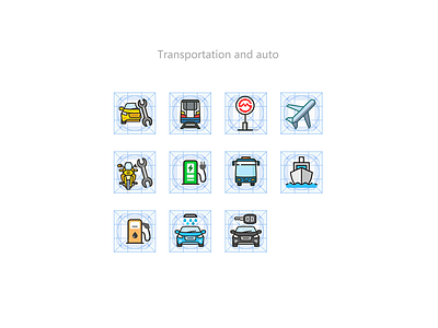 Transport icons icons