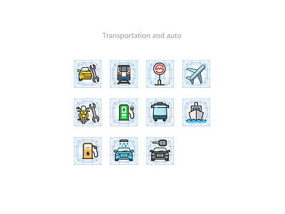 Transport icons