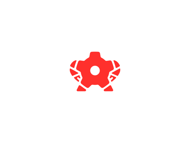 Gear Robot Logo Animation