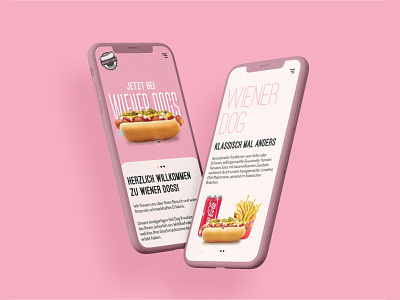 Wiener dogs app UI design