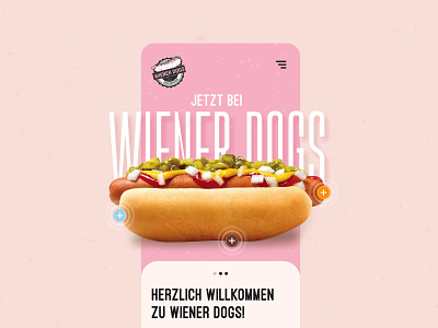 wiener Dog app UI