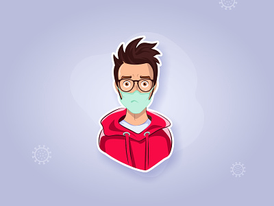 Stay Safe | Corona Virus | Covid - 19 character concept corona corona virus coronavirus covid-19 covid19 crative health mask medical medicine moscot safe trending uidesign