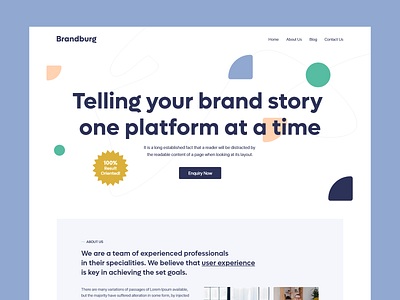 Brandburg Agency: Landing Page