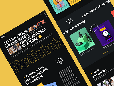 Bethink Agency Home Page UI Design Concept